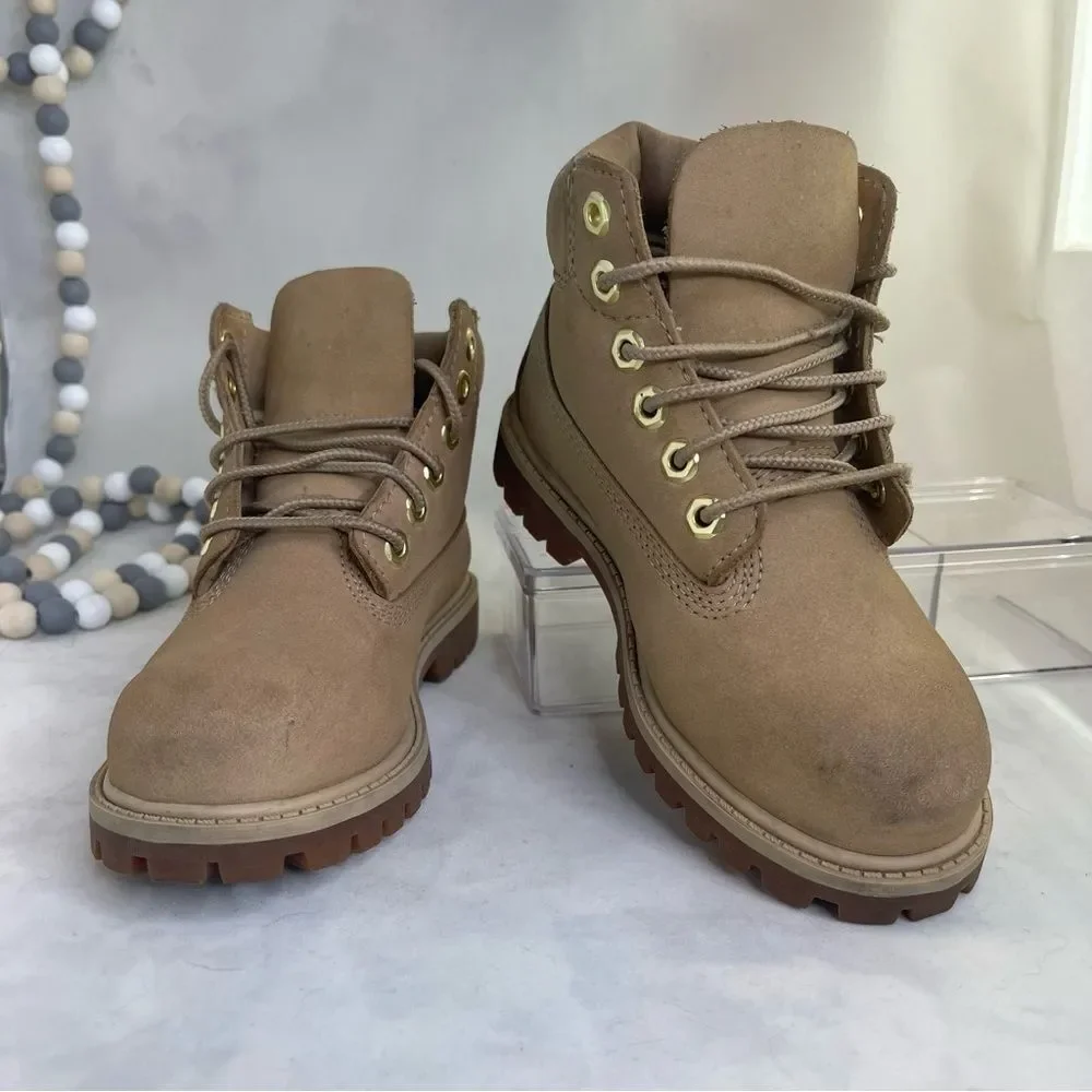 Timberland Tan Gold Boots Durable Comfort waterproof toddlers size 11T